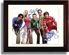 16x20 Framed The Big Bang Theory Autograph Promo Print - Cast Signed picture