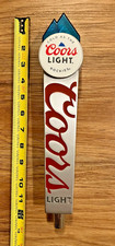 Coors Light Beer Tap Handle Knob Top Draft Kegerator Bar Blue Mountain Metal picture