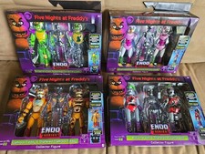 4x FNAF Five Nights Endo Series Wave 3 Glamrock Freddy, Roxy, Chica & Gator Set picture