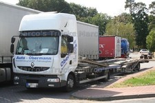 Truck photo Renault Midlum Car transporter Germany white Auto - Obermann #c4xq picture