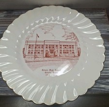 Historical 1955 Celeste HIGH School Commerative PLATE CELESTE TEXAS Myott Eng picture