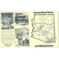 Arizona Ghost Towns Vintage Fold Out Travel Brochure L2-4 picture