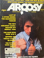 Argosy Magazine 1975 March Walter Gibson's Personal Copy See Mailing Label picture