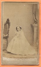 CDV New York NY Portrait of Mrs Gen Tom Thumb by Brady circa 1863 Backstamp picture
