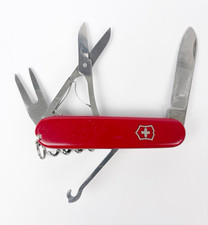 Victorinox Swiss Army Red Multi-Tool Knife w/ Scissors Corkscrew Fork picture