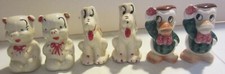 Vintage Walt Disney Salt and Pepper shakers - porky - Pluto - Donald  picture