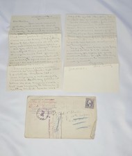 1919 Family Letter to Soldier Post WWI American Expeditionary Forces picture