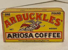 VERY RARE Antique Arbuckles Ariosa Coffee Paper Box 6.5x3.5x2.5 picture