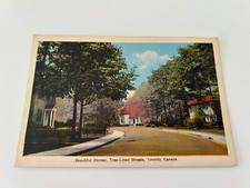 Beautiful Homes on Tree Lined Streets in Toronto Canada Postcard picture