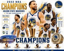 8x10 Golden State Warriors 2022 NBA Champions Finals Championship Print Curry picture