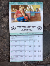 Rare Vintage Original 1971 Odenton MD Hardware & Supply Co. Calendar picture