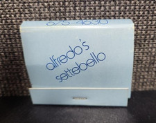 RARE Vintage Alfredo's Settebello's Restaurant, NYC, MATCHBOOOK Full Unstruck picture