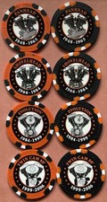 Harley Davidson Wide Print Poker Chips Limited Edition Series #5-8 picture