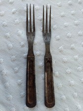 Antique US Army Spanish-American War Era 3 Prong Mess Forks picture