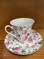 Darice Floral Teacup With Saucer picture