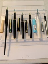 Vtg 6x Pilot Fountain Pen Lot - Steel Nibs - 1 Nos picture