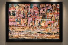 Oil on board Painting by prominent Egyptian artist GAZBIA SIRRY  picture