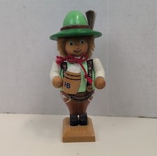 Steinbach German Oktoberfest Nutcracker Wooden Bavarian Beer Mug Figure Rare picture