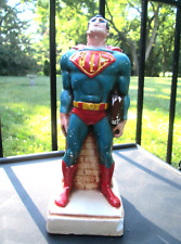 Vintage SUPERMAN Advertising FDS Chalkware Plaster Statue USA Superhero Figurine picture