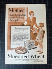 Vintage 1929 Shredded Wheat Cereal Print Ad picture