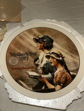 1977 Norman Rockwell Mothers Day Plate Faith #46328 COA Box Booklet Complete picture