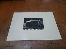 Original 1980 Lincoln Versailles Sales Brochure 80 picture