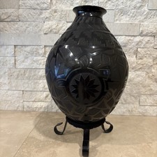 Mata Ortiz Pottery Olla Handmade Pot Signed Humberto Pena Sr 10x7.5” Sgraffito picture