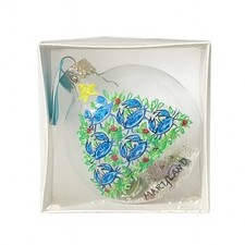 VTG Maryland Hand-Painted Glass Christmas Ornament, Blue Crab Motif, In Box picture
