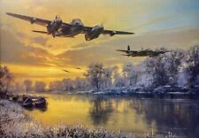 Return of the Pathfinders by Anthony Saunders signed by 4 WWII Mosquito Aircrew picture