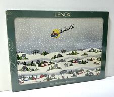 Lenox RARE Christmas Placemats Discontinued Sleigh Ride picture