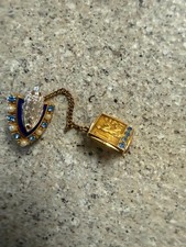 VINTAGE LDS /Mormon Temple Seminary Graduation Pin 1/10th 12K Gold. picture