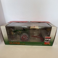 1/16 Oliver Row Crop 66 highly detailed w Case DF Grain Drill NIB  picture