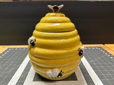 Vintage Beehive Cookie Jar Honey Bee Cannister Container Kitchen World Market picture
