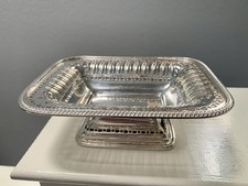 Barker Ellis England Menorah Silverplate Vintage Candy Dish  Super Clean picture