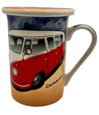 Kent Pottery VW Camper Van Mug with Lid (Collectable) Volkswagon RV Camping VTG picture