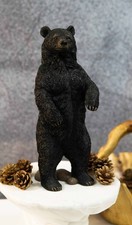 Western Rustic Forest Standing Black Bear Statue 12