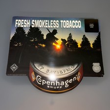 VTG Advertisement 1995 Fresh Smokeless Tobacco Copenhagen Snuff Display  20”X1 picture