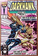 1991 DARKHAWK JULY #5 MARVEL COMICS WHO IS PORTAL? FURY FROM BEYONE EXC Z3667 picture