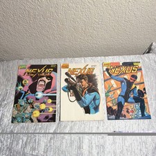 First Comics Nexus Comic Book Lot of 3, Steve Rude, Mike Baron, Vintage 1980s picture