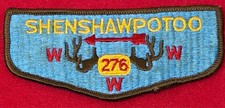 Vintage SHENSHAWPOTOO #276 Order of the Arrow Flap Patch picture