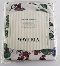 Waverly Balloon Window Valance NEW Orchard Trail Thistle Purple Flowers 36 - 48