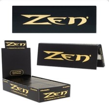 1 box (25 packs) x ZEN Original Hemp rolling paper size 1 1/4  total 1250 papers picture