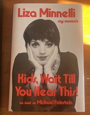 Liza Minnelli Signed Hardcover Memoir 
