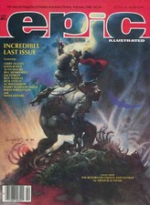 Epic Illustrated #34 VF; Epic | February 1986 Last Issue - w/Bag+Board picture