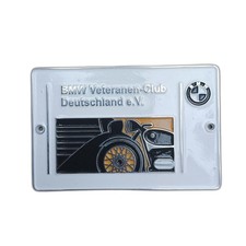 Vintage BMW Veteranen Deutschland eV Badge Duralium Durable Emblem Insignia L196 picture