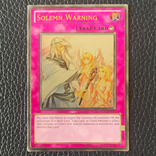 Yu-Gi-Oh MISPRINT Solemn Warning DREV-EN077 Ultimate Rare Unlimited Edition picture