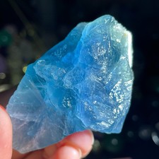 145g Natural Rough Dark Blue Fluorite Quartz Crystal Raw Stone Specimen Healing picture