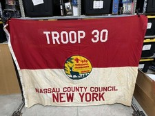 1964 National Jamboree New York Nassau County Troop 30 Flag  64.5x48.5 picture