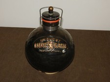OMME GANG BREWERY COOPERSTOWN NY CERAMIC GRENADE TIME BOMB DECANTER  *EMPTY* picture