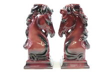 Pair of European Porcelain Bookends of Horses picture